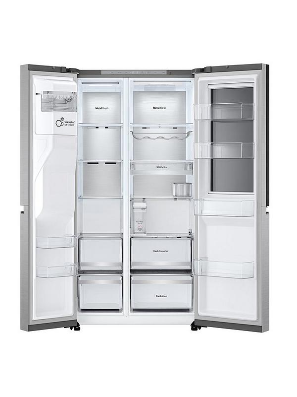 LG GSXE91BSAD 628L Instaview Smart Inverter American Style Fridge Freezer Brushed Steel - Image 3